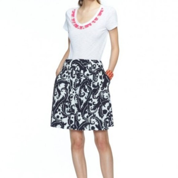 Banana Republic | Milly Collection Feathers Skirt, Size 0 - Picture 6 of 6